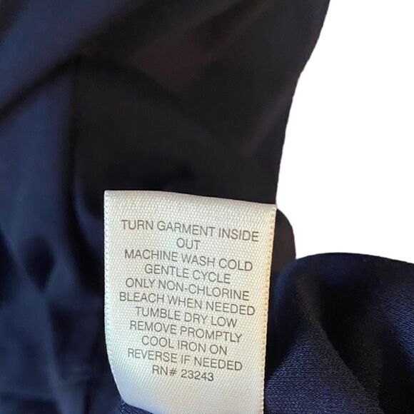 Ny & Co. NWT Sz S Navy Blue Halter Tank Fit & Flare Circle Skirt Summer Dress - Picture 6 of 7